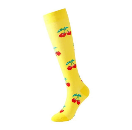 Bright Cherry Compression Socks