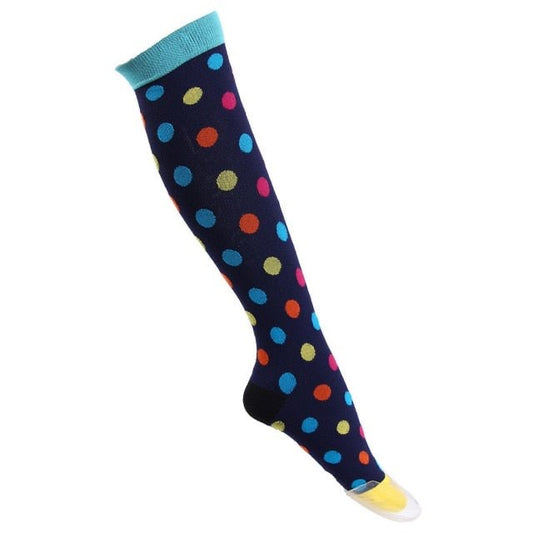 Coloured Polka Dot Compression Socks