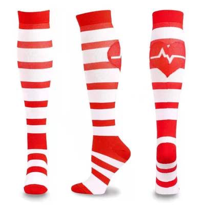 Red Heart Beat Compression Socks