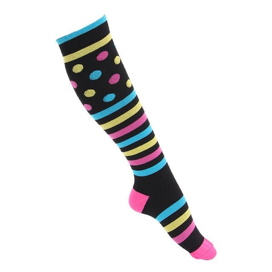 Stripes and Polka Dot Compression Socks