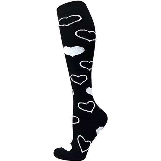 Dreamy Hearts Compression Socks